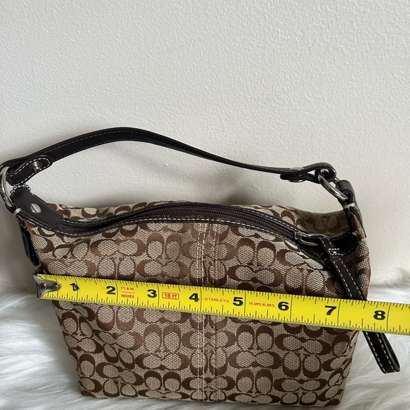 Coach Soho Signature Top Handle Mini Shoulder Bag Brown - Picture 5 of 6